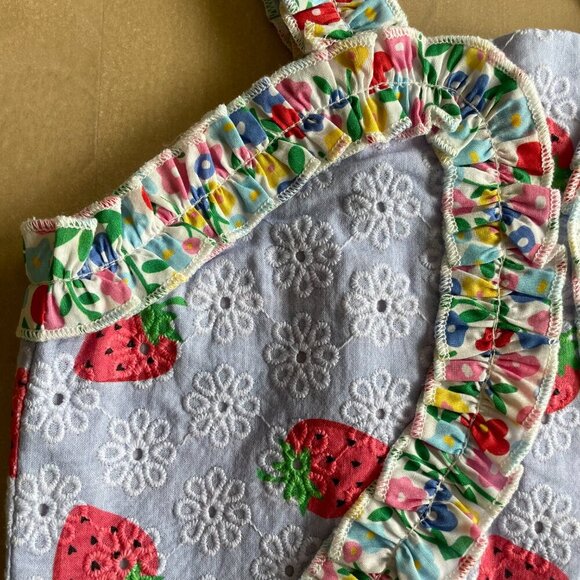 NEW Finding Foxtale Girl's Adorable Summer Strawberry Boutique Tank Top - Size 3 - Picture 3 of 6